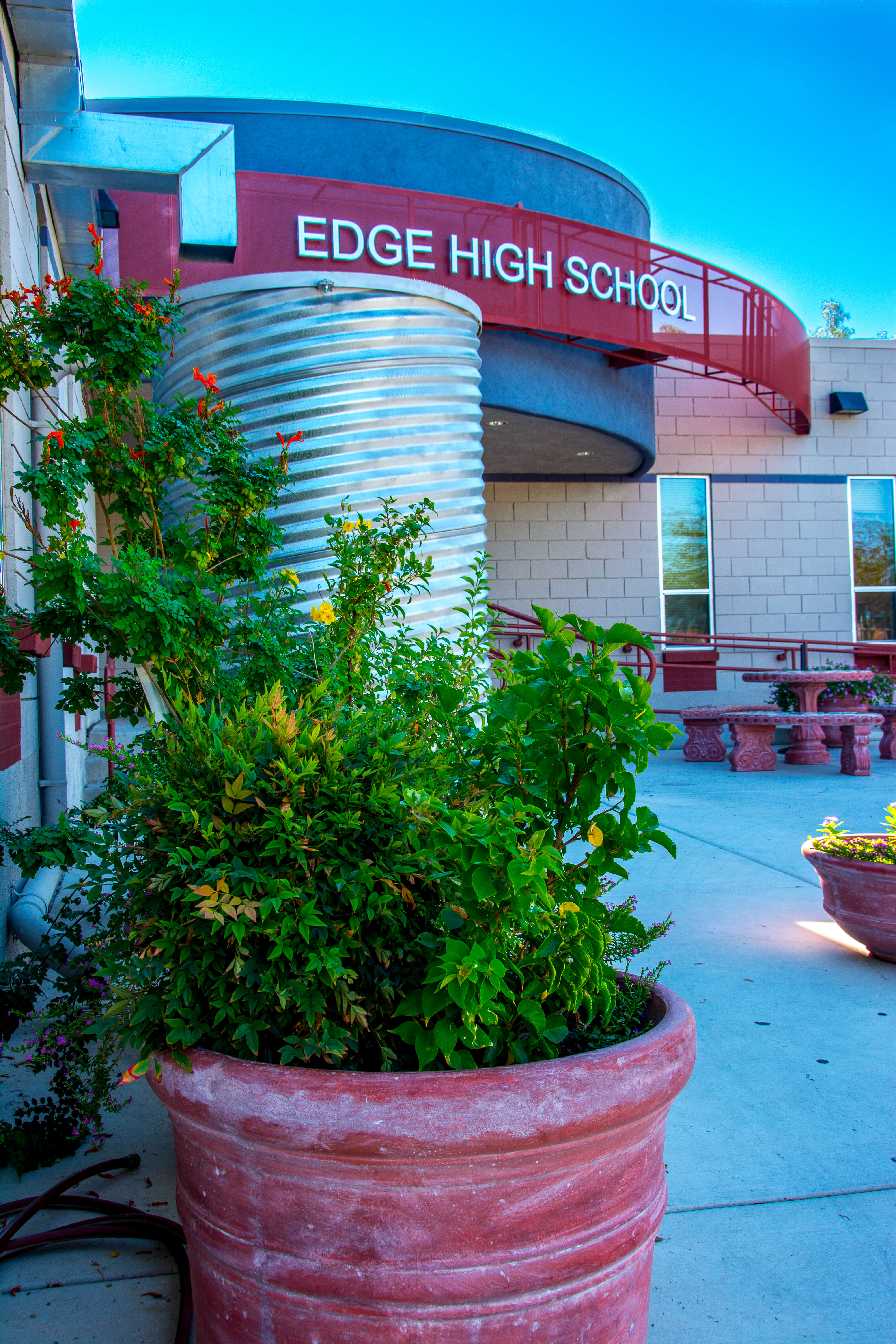 Edge High School entrance