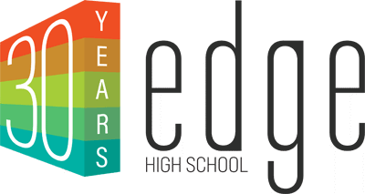 Edge High School 30th Anniversary logo